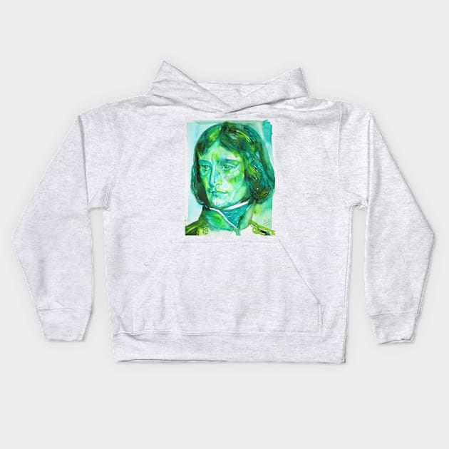 NAPOLEON - watercolor portrait.2 Kids Hoodie by lautir